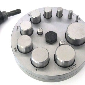 Sehr Große Scheiben Cutter 1/8 "bis 1 1/4" mit 10 Stanzen