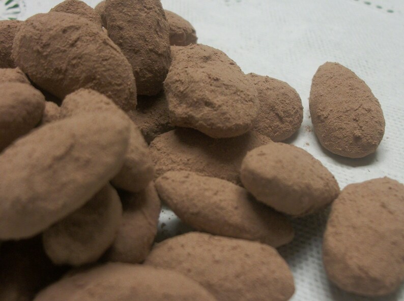 Dark Chocolate Coated Cocoa Dusted Almonds Made to Order 1 Etsy
