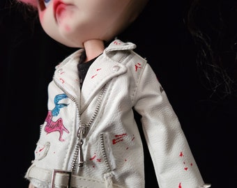 Killer kewpie jacket for blythe dolls