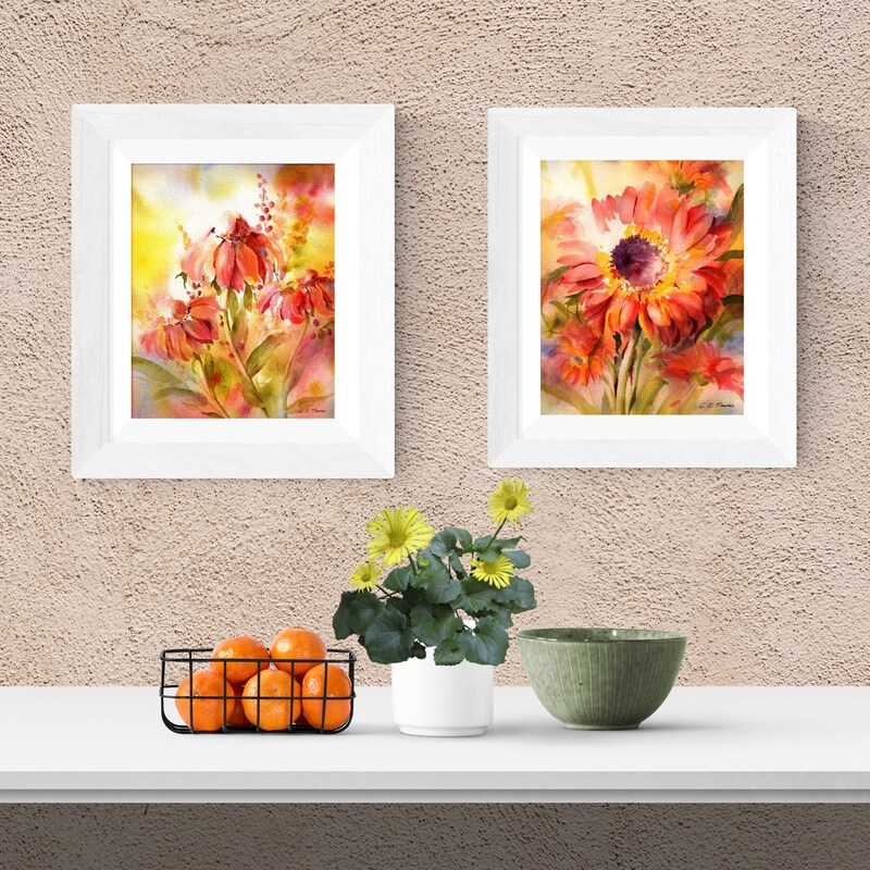 Floral Watercolor Etsy