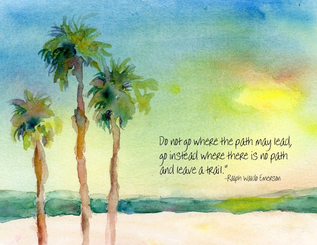 Ralph Waldo Emerson Quote Art Print, Inspirational Quotes, Motivational ...