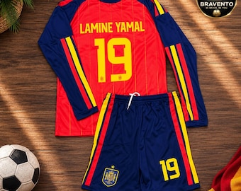Spain National Team Lamine Yamal 2026 Football Kit | Kids & Adults Jersey, Shorts