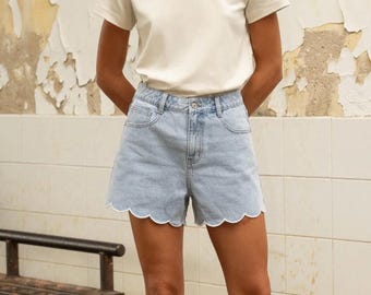Short Fleur bleu clair Oraije