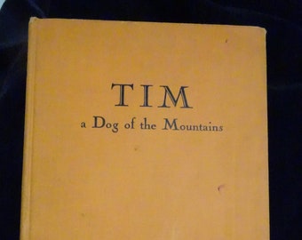 vintage children's book, "TIM Dog of the Mountains" Afghan hound book