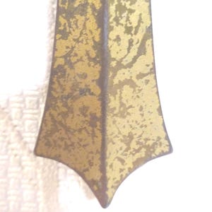 vintage interior door pull, sleek, graceful, unique, 4-1/2 inch center