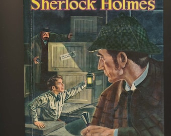 Sherlock Holmes hardback, slick pictorial cover, Whitman