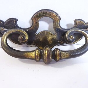 Vintage Ornate Metal Drop Bail Pull - 5-1/4" Center
