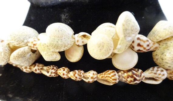 Vintage Tiny Shell Necklace: 36 Inch Continuous S… - image 4