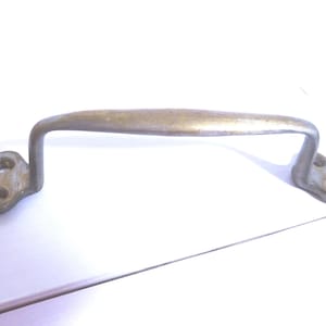 Vintage Solid Brass door or gate Pull, 5-1/4 inch Center