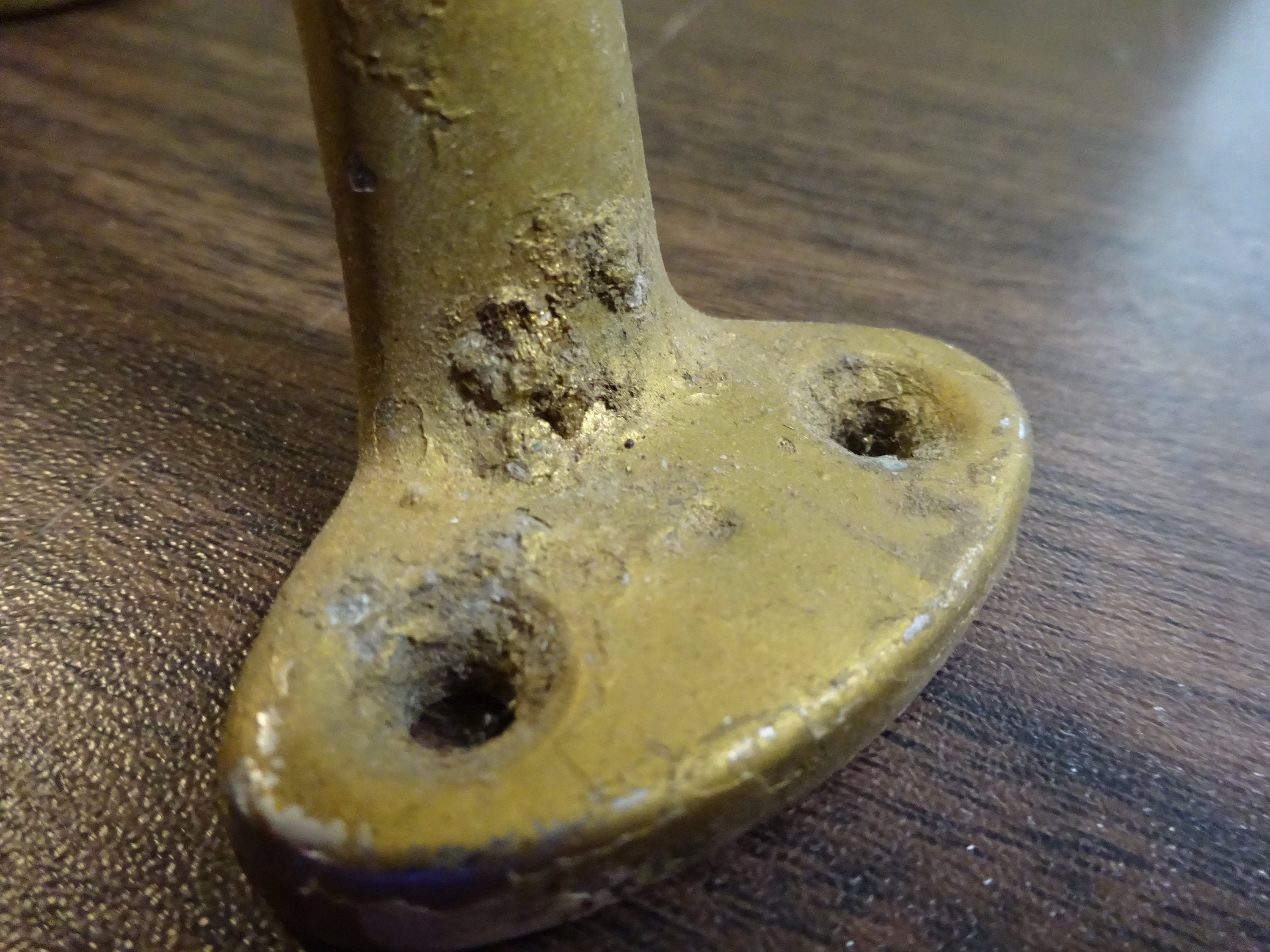 Large Industrial Drawer Pull / Cabinet Hardware / Chippy Paint / 5-inch ...