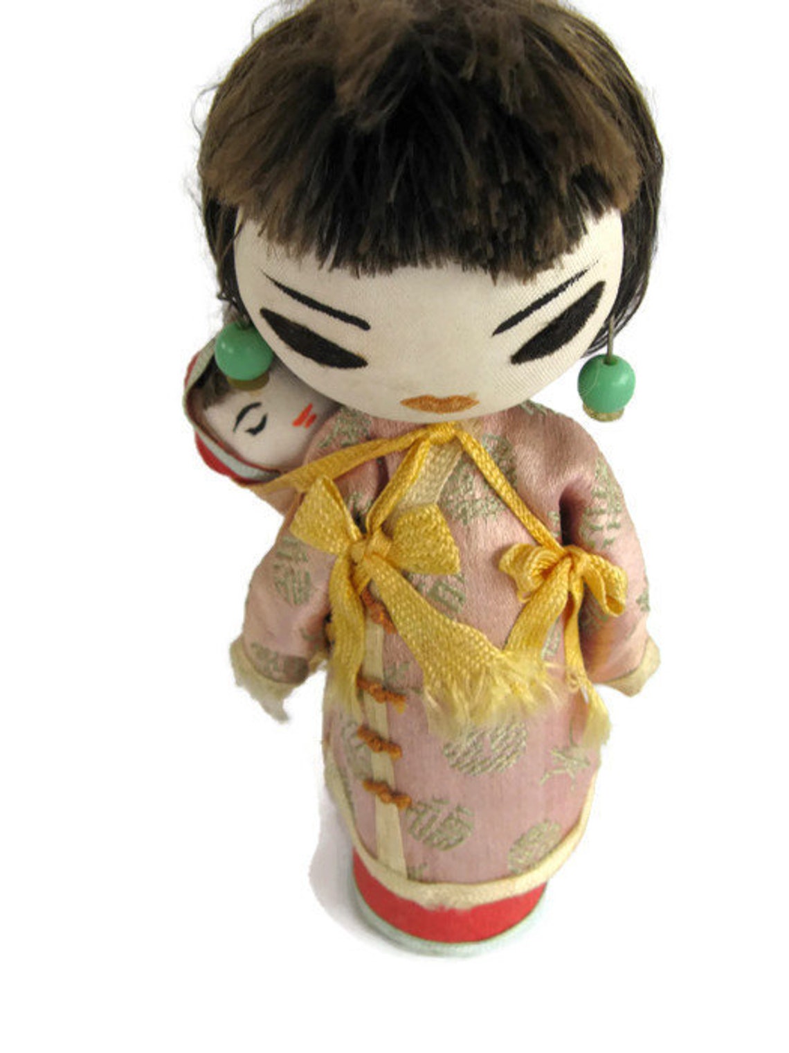 Chinese Mandarin dolls one with baby made in Taiwan vintage Etsy