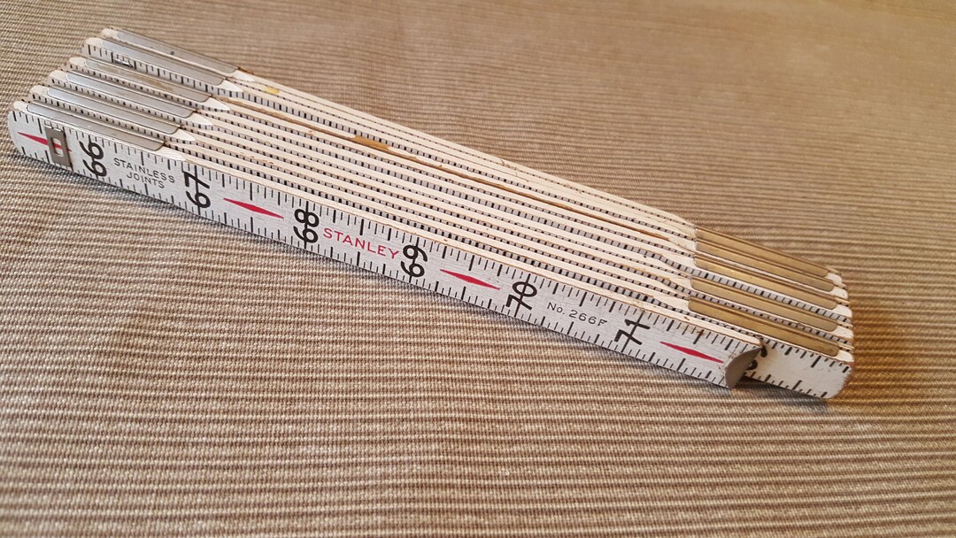 Vintage Stanley Folding Rule Folding Ruler Zigzag Quality Etsy