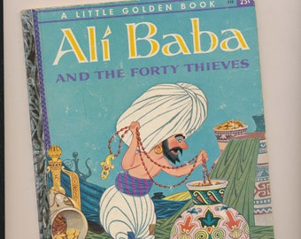ALI BABA and the Forty Thieves, Little Golden Book #323, 1978, pre-Disney