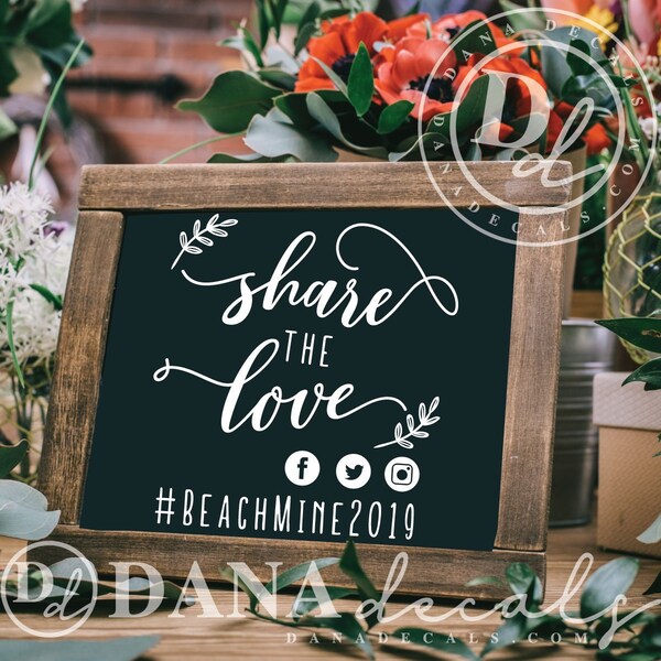 Hashtag Chalkboard Etsy