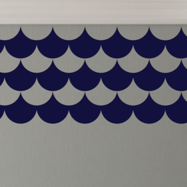 Scallop Wall Decal Etsy