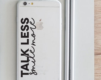 Talk Less Smile More - Aaron Burr Musical Quote Vinyl Decal for Laptops, iPhones, Windows