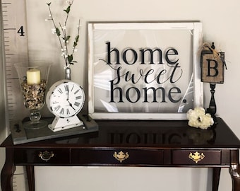 Home Sweet Home Vinyl Wall Decal Home Decor Quote for Foyer, Living Rooms, Entryway, Hallways, housewarming