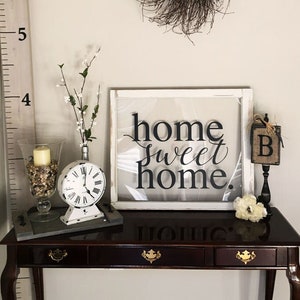 Home Sweet Home Vinyl Wall Decal Home Decor Quote for Foyer, Living Rooms, Entryway, Hallways, housewarming
