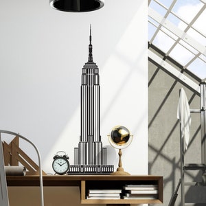 New York City Empire State Building - Wall Decal Custom Vinyl Art Stickers