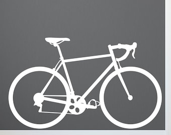 Road Bike Vinyl Wall Decal – Bicycle Art Stickers for Home Decor
