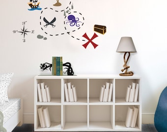 Autocollant Mural Vinyle Pirate Porthole – Décoration Chambre Enfant – 2 Tailles