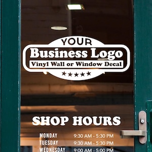 Large Custom Personalized Professional Business Name and Logo - Wall Decal Custom Vinyl Art Stickers