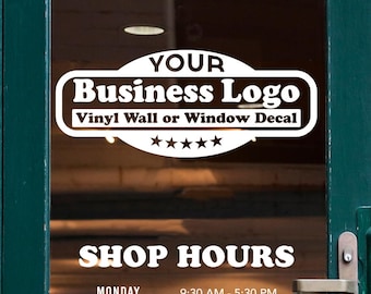 Large Custom Personalized Professional Business Name and Logo - Wall Decal Custom Vinyl Art Stickers