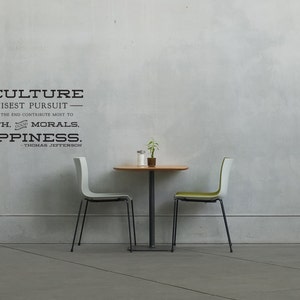 Thomas Jefferson Agriculture is our Wisest Pursuit Typography Quote - Wall Decal Custom Vinyl Art Stickers