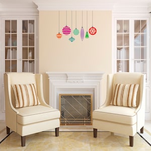 Christmas Ornament Cluster -Wall Decal Custom Vinyl Art Stickers