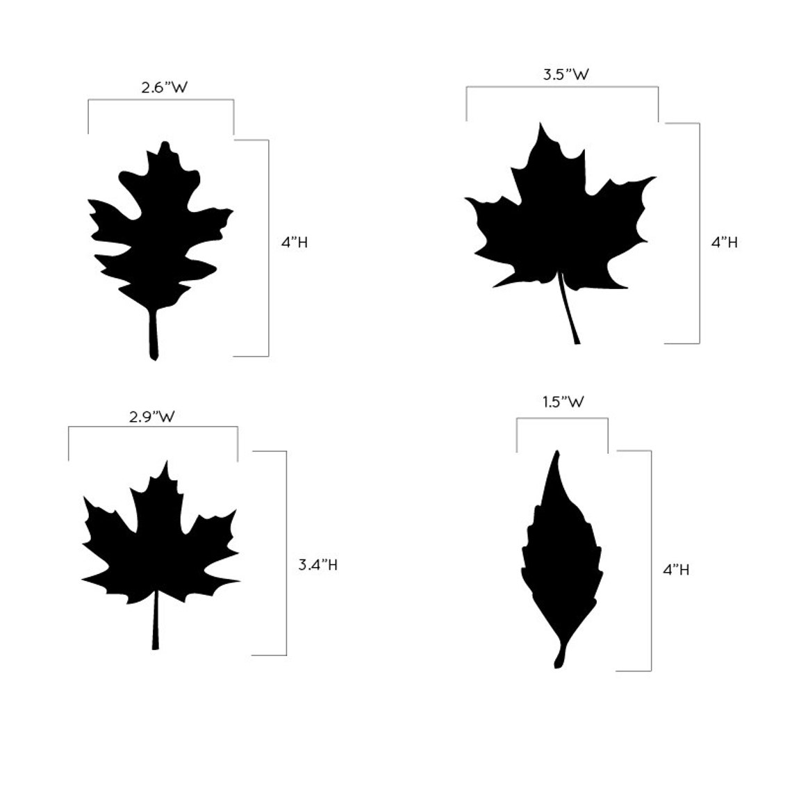 Autumn Leaves Pattern Vinyl Wall Decal Pattern for Kitchens | Etsy