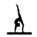 Gymnast Walkover Hand-stand Silhouette Sports - Wall Decal Custom Vinyl ...