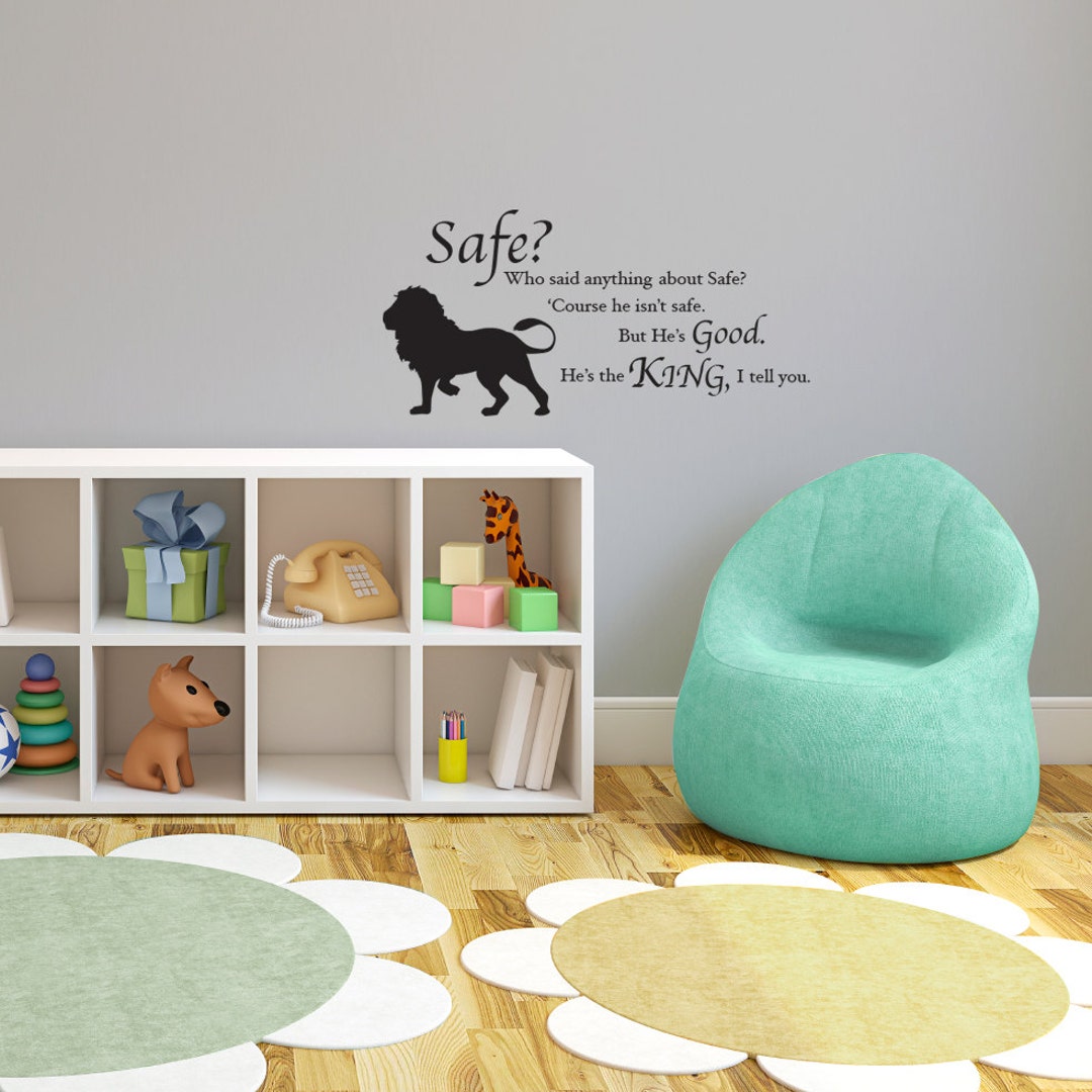 Aslan Wall Decal – Chronicles of Narnia Quote, Kids Room Decor - Etsy