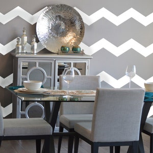 Chevron Wall Pattern - Large - Wall Decal Custom Vinyl Art Stickers for Nurseries, Bedrooms, Classrooms, Interior Designers, Remodelers