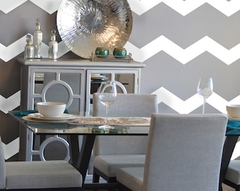 Chevron Wall Decal – Large Vinyl Pattern Stickers