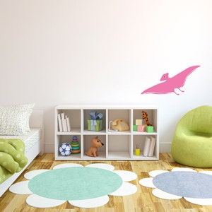 Cute Happy Little Pterodactyl Dinosaur  - Wall Decal Custom Vinyl Art Stickers