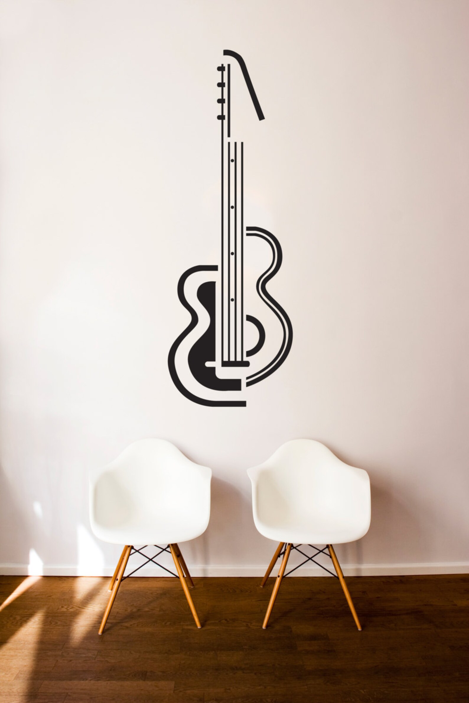 Guitar Wall Decal Custom Vinyl Art Stickers Etsy