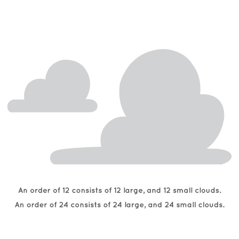 Toy Story Inspired Cloud Pattern Wall Art Vinyl Decal