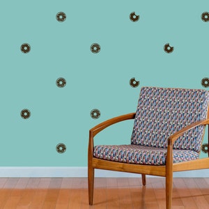 Donut Pattern Vinyl Wall Decal Pattern for Kids Rooms, Nurseries, Kitchens, Classrooms, Playrooms image 3