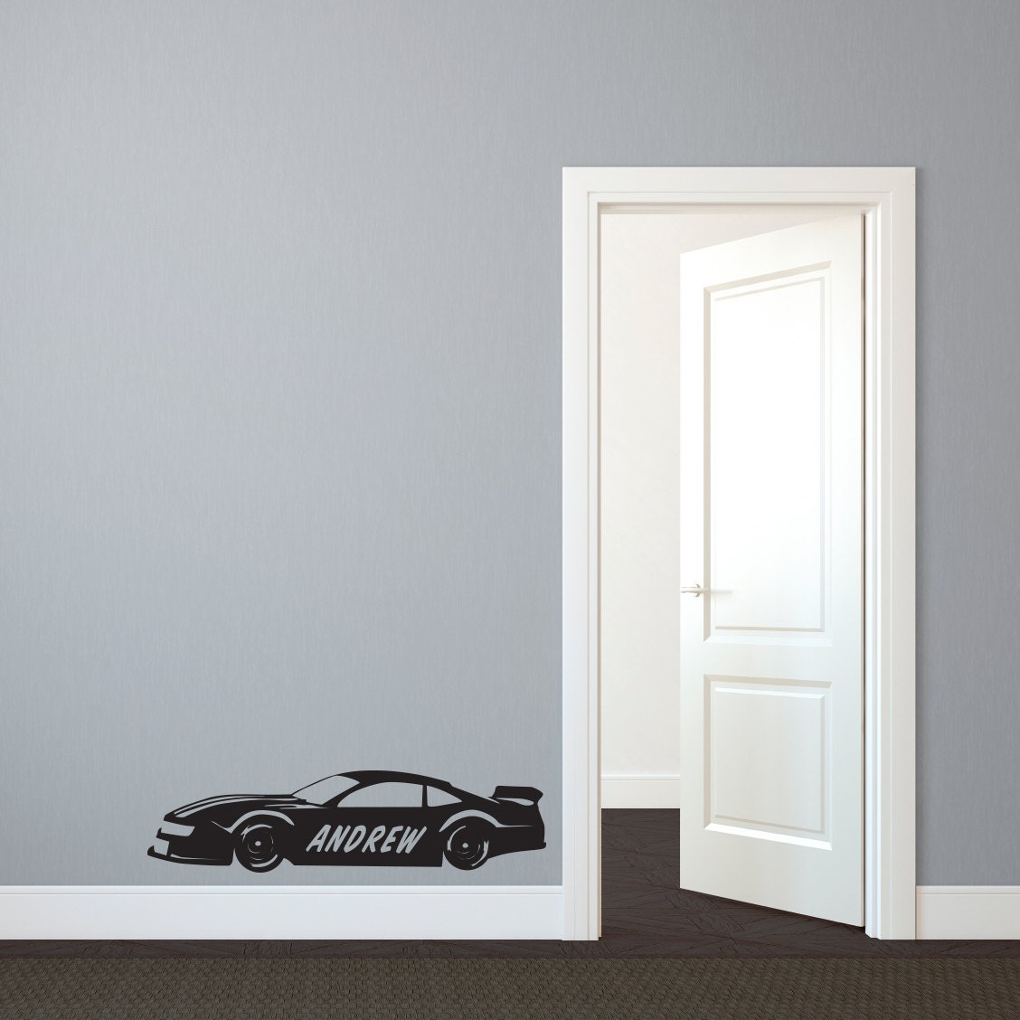 Personalized Race Car Go-kart - Wall Decal Custom Vinyl Art Stickers - Etsy
