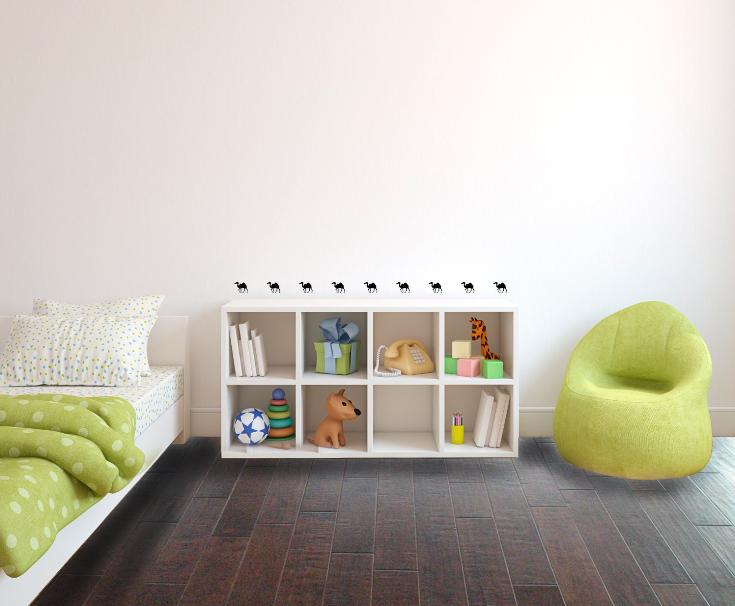 Camel Pattern Tiny Decal Wall Pattern Animal Decor Wall | Etsy