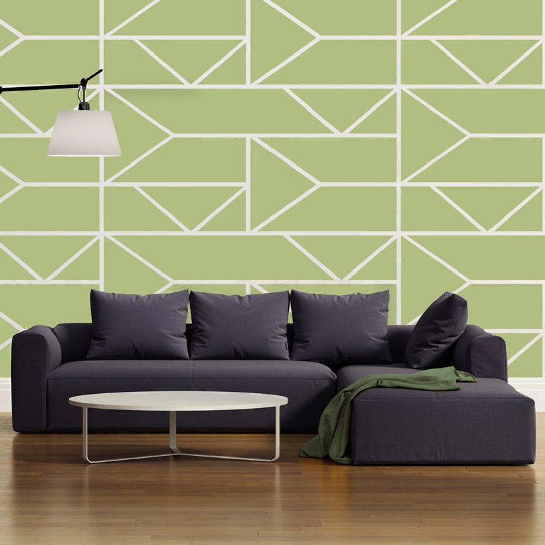 10 Modern Geometric Wall Blocks Geometric Modern Pattern Wall Decal