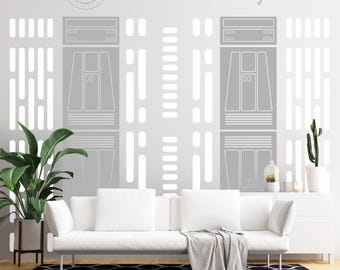 Space Station Vinyl Wall Decal – Sci-Fi Decor, Easy Peel & Stick