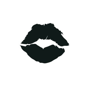 Kiss Lips Pattern Cute Romantic Lips Wall Art Vinyl Decal Kiss Pattern for Dorms, Bedrooms, Offices image 4