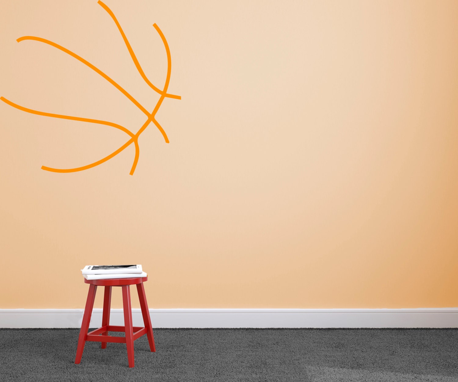Baloncesto Calcomanía de pared Custom Vinyl Art Pegatinas | Etsy