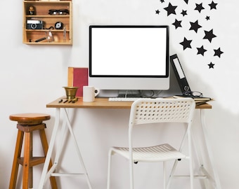 Simple Small Stars Multi-Sized - Wall Decal Custom Vinyl Art Stickers