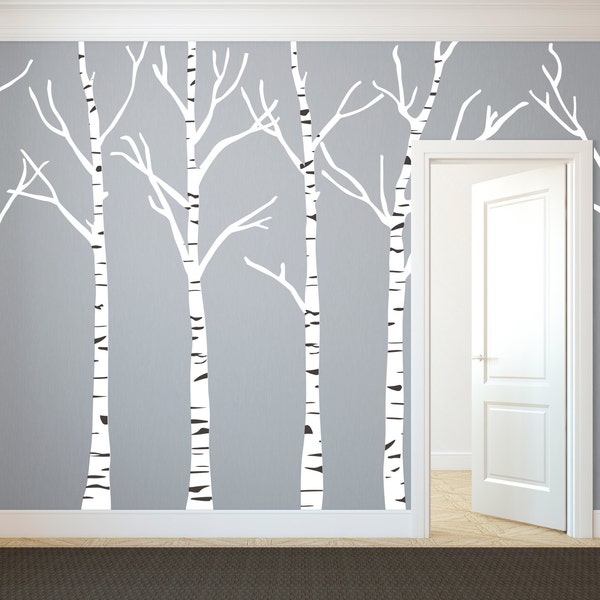 Birch Tree Decal - Etsy
