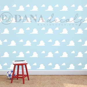 Toy Story Inspired Cloud Wall Art Vinyl Decal for Kids Rooms, Playrooms, Bedrooms & Day Care Decor