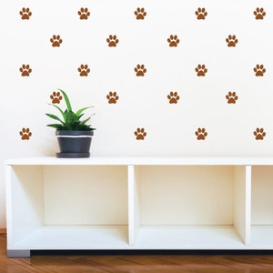 Paw Print Repeatable Pattern Vinyl Wall Decals Dog Paw Prints Removable Stickers Pattern for Veterinary Clinics, Vets, Pet Stores, Groomers image 3