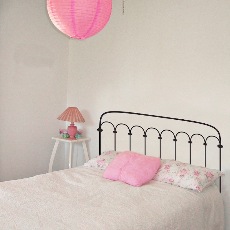 Decal Bed Headboard Frame Bedpost - Wall Decal Custom Vinyl Art Decal Bed Headboard Frame Bedpost - Wall Decal Custom Vinyl Art