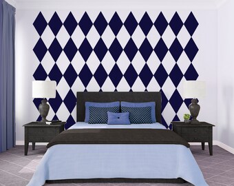 Diamond Pattern - Wall Decal Custom Vinyl Art Stickers